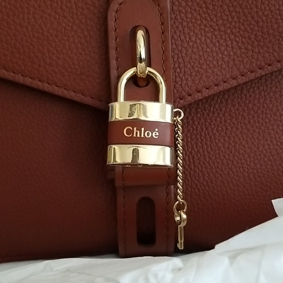 New Chloe Aby Mini Lock & Key Top-Handle Bag - Picture 15 of 15